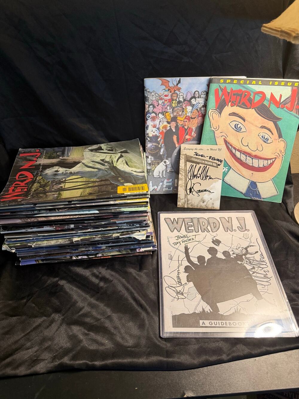Large 28 issues Weird NJ magazines autographs lot
